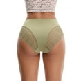 thumbnail image 2 of Unique Bargains Mid Rise Breathable Lace Underwear Briefs S Green, 2 of 6