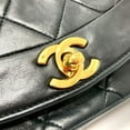 thumbnail image 4 of Pre-Owned CHANEL CC Coco Mark Diana 22 Single Chain Shoulder Bag in Lambskin, Black (Good), 4 of 13