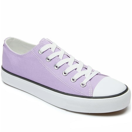 

AOMAIS Womens Canvas Shoes Low Top Shoes Fashion Sneaker Walking Shoes for Woman Classic Casual Sneaker(Purple US8)