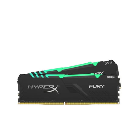 Kingston HyperX Fury RGB 16GB 3733MHz DDR4 RAM CL19 DIMM (Kit of 2) 1Rx8 RGB Desktop Memory Infrared Sync Technology