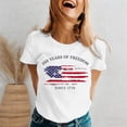 thumbnail image 4 of MuXiKeJi Clothes 250th Anniversary USA Shirts Womens United States 250th Anniversary T-Shirt America Flag Freedom Grace Graphic Tops, 4 of 4