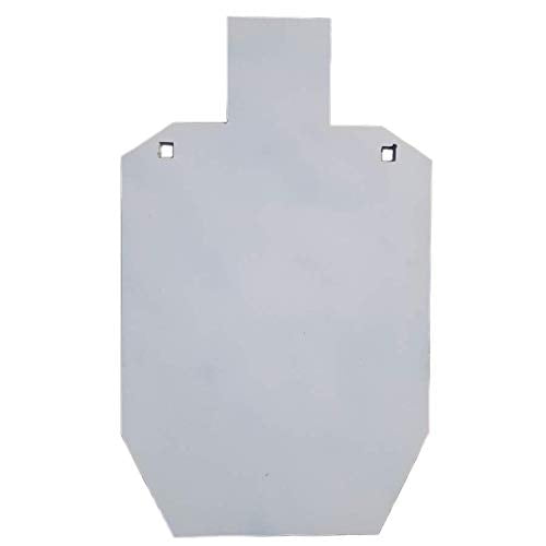 Dire Systems IPSC Silhouette AR500 3/8" Steel Target, 12" x 20" 2/3 Scale 2 Hole
