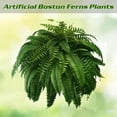 thumbnail image 3 of UV Resistant Lifelike Artificial Boston Fern Plant, Faux Ferns Fake Ferns Artificial Plants, Artificial Ferns for Outdoor Patio Garden Home & Office Decor (60 Leaves,1PCS), 3 of 6