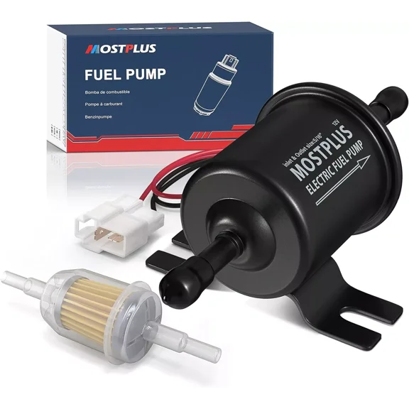 MOSTPLUS Electric Low Pressure Fuel Pump for Motorcycle 12V Carburetor EP-02 ATV Carb