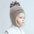 thumbnail image 1 of YAOBAMM Chapeau Chaud pour Enfants Chapeau à Rabat pour Enfants Doublé en Peluche Doux Chaud Épais Coupe-Vent Automne Hiver Extérieur 0 8 Ans Bébés Tout-Petits Protection des Oreilles, 1 of 6
