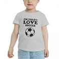 thumbnail image 2 of I'm Told I Like Soccer Cute Toddler T Shirts for Boys Girls (Gray, Youth L), 2 of 5