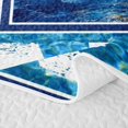 thumbnail image 5 of Erosebridal Marine Shark Bed Spread Queen, Coastal Animal Queen Coverlet Set, Navy Reversible 3-Piece, 1 Quilt and 2 Pillowcases, 5 of 7