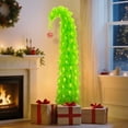 thumbnail image 2 of WETRBWEH Christmas Tree 6 ft, Artificial Christmas Trees with Metal Stand, Lime Green Trees Christmas Decorations for Holiday Home, 2 of 7