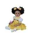 thumbnail image 1 of Muñeca Reborn Realista - 22 Pulgadas Soleada -muñeca Chica Africana con Cabello Enraizado y Vinilo Completo, Piel Marrón Oscuro, Vestido Verde, Tema de Fantasía, 1 of 15