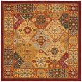 thumbnail image 1 of Safavieh Heritage Collection HG512A Handmade Traditional Oriental Premium Wool Area Rug, 8' x 8' Square, Multi, 1 of 4