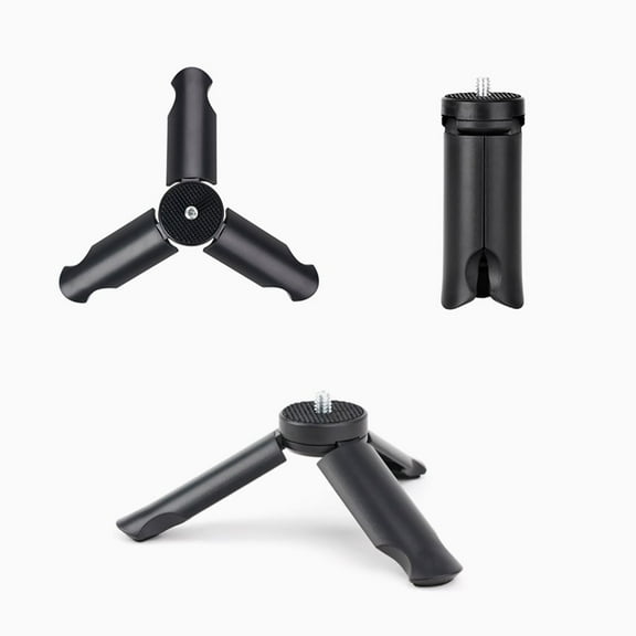 Liboer Ultra-Compact Foldable Mini Tripod for DJI Osmo Pocket 3 – Vlog Travel Essential, Black