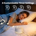 thumbnail image 6 of Sound Machine for Baby Adult Sleep, White Noise Sound Machine with 24 Soothing Sounds and Night Light for Home Office Travel, White, 6 of 8