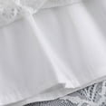 thumbnail image 4 of XIAONU Women's Lace Trim Mini Skirt Layered Semi-Sheer Skirt Elegant Versatile Daily Skirts, 4 of 7