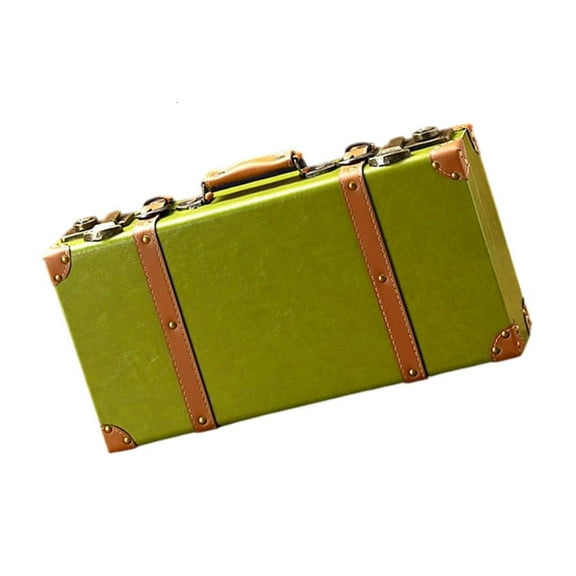 Storage Trunk Wood Rectangular Travel Case Home Decoration Suitcase Film Props