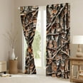 thumbnail image 3 of Feelyou Rustic Tree Branches Curtains Pack of 2 (42x84 Each), Leaf Curtains Blackout, 3 of 6