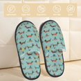 thumbnail image 2 of Balery Dachshund Dog Puppy Pantuflas de Casa de Felpa Silenciosas con Diseño Estampado, Zapatillas Cómodas Antideslizantes de Algodón para Interior-Medium, 2 of 8