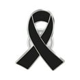 thumbnail image 1 of Elegant Ribbon Heart Shaped Lapel Pin for Cancer Awareness Fashionable Accessory for Clothing Bags and More, 1 of 4
