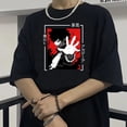 thumbnail image 3 of My Hero Academia Bakugou Shoto Todoroki Camiseta Mujer grunge streetwear Pareja Ropa Verano top Blanco, 3 of 4