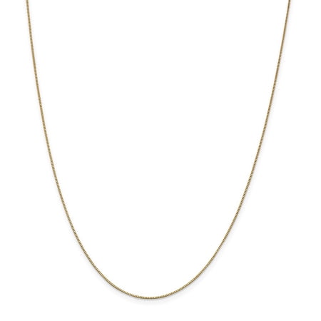 Leslie s Real 14kt Yellow Gold .7mm Box with Lobster Clasp Chain; 16 inch; Lobster Clasp; for Adults and Teens; for Women and Men