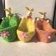 thumbnail image 2 of Juego de 3 unidades de cestas de conejo de Pascua, soporte de almacenamiento de huevos, bolsa de dulces reutilizable duradera para el hogar Dec,11 Feliz Sencillez, 2 of 5