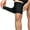 Black, variant on Sports Thigh Compression Sleeve Strain Brace Wrap Pain Relief Upper Leg Support