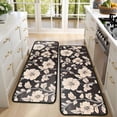 thumbnail image 4 of Kitchen Rugs Sets Of 2,Pioneer Flower Floral Print Pattern Anti Fatigue Kitchen Mat Rugs Non Slip Washable,Decorative Kitchen Floor Mats for Kitchen,Sink,Laundry,17"x47"+17"x47", 4 of 5