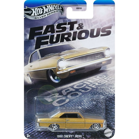 Hot Wheels Fast & Furious 1966 Chevy Nova Custom Racing Course