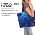 thumbnail image 2 of Fotbe Deep Sea Glowing Fishes Bolsa Tote Estética de Lona con Estampado para Mujer - Bolsa Reutilizable de Hombro Casual para Vacaciones, Compras, Trabajo y Gimnasio, 2 of 8