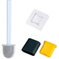 thumbnail image 2 of Escobillero plano de silicona con soporte Azul, escobillero de silicona y soporte para baño, 2 of 5