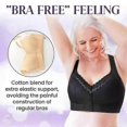 thumbnail image 4 of 2025 Evybliss Bra, Moona Bra - Front Closure Breathable Bra for Seniors, 4 of 5
