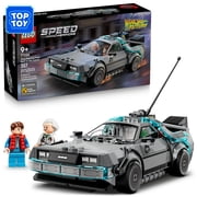 LEGO Speed Champions Time Machine from Back to the Future Building Toy for Kids - Pretend Play & Display Car Toy W/2 Build Modes for Boys & Girls, Ages 9+ - Gift Ideas for Birthdays & Fans - 77256