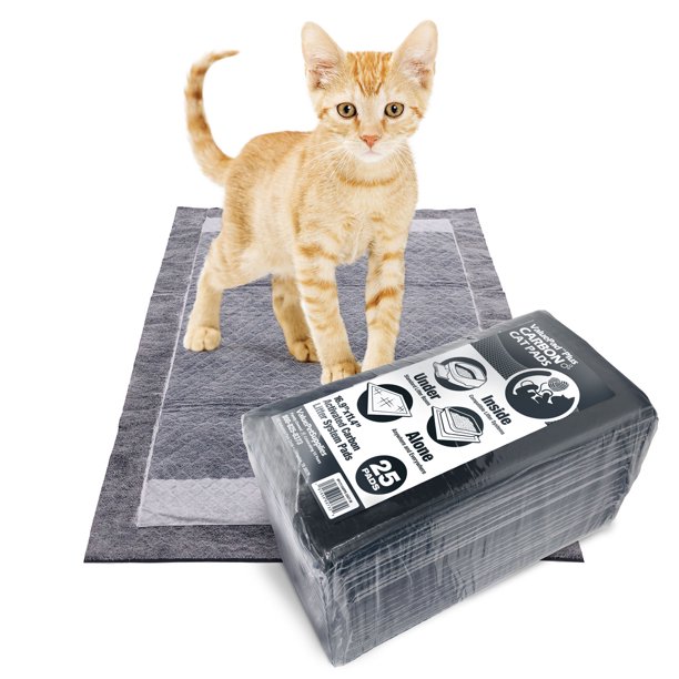 NEW ValuePad Plus Carbon Cat Litter Pads, 16.9x11.4 Inch, 25 Count
