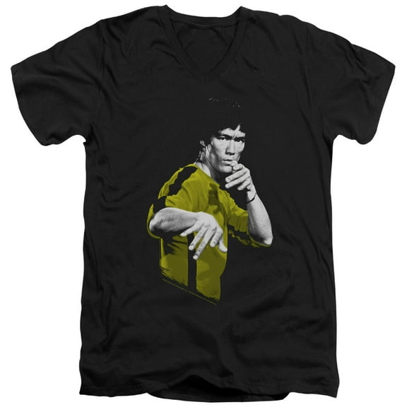 Bruce Lee - Suit Of Death - Slim Fit V Neck Shirt - X-Large