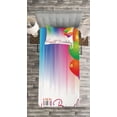 thumbnail image 3 of Ambesonne Rainbow Quilted Bedspread Set 2 Pcs, Balloon Greeting Candle, Twin Size, Multicolor, 3 of 3