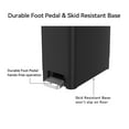 thumbnail image 6 of Better Homes & Gardens Bedroom / Office Trash Can, 2.5 Gallon Small Plastic Step Garbage Bucket Bin with Soft Close Lid, Black, 6 of 15