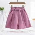 thumbnail image 2 of Ruyang Casual Shorts for Girl 2024 Girls Summer Solid Color Loose Thin Home Dress Pants Shorts Xmas Gifts Shorts for Kids, 2 of 4