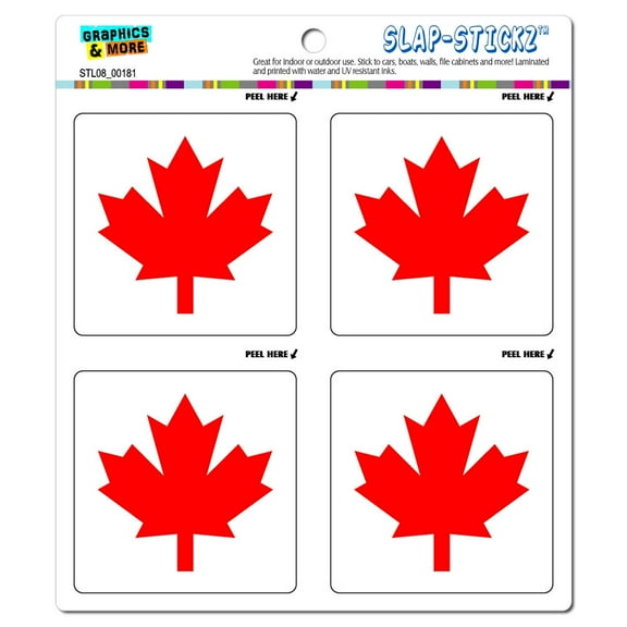 Canada Maple Leaf Flag SLAP-STICKZ(TM) Premium Sticker