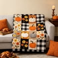 thumbnail image 5 of FEOLGEHLY Soft Throw Blanket, Orange Throw Blanket, Throw Blanket For Couch, Throw Blankets Clearance, Sofa Throw Blanket for Home Office Thanksgiving Halloween Decorations 28 x 39 in (A), 5 of 6