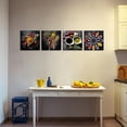 thumbnail image 3 of ZHONGYUTONG 4 Piece Kitchen Canvas Wall Decor Spices in Spoon Wall Art Vintage Picture Colorful Food Painting for Dining Decor Framed (10.00" x 10.00" x 4PCS), 3 of 5