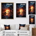 thumbnail image 4 of Designart "Safari Celestial in Africa II" African Floater Framed Wall Art Print, 4 of 7