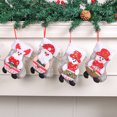thumbnail image 3 of Festive Doll Socks Cartoon Pendant for Holiday Decoration with Santa Snowman and Candy Designs, 3 of 4
