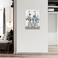 thumbnail image 3 of Country Bathroom Wall Art Farmhouse Flower Bathroom Wall Decor Rustic Blue Floral Butterfly Relax Soak Unwind Pictures Canvas Prints Framed Modern Artwork for Home Bathroom Toilet 12"x16", 3 of 6