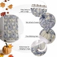 thumbnail image 5 of Shower Curtain 48"W x 72"L Fall Thanksgiving Retro Watercolor Light-Steel-Blue Pumpkins Eucalyptus Leaves Shower Curtains Set with Hooks Bathroom Curtains Machine Washable Bathroom Accessories, 5 of 6