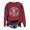 Wine, variant on Venzia Women Halloween Crewneck Sweatshirt, Black Long Sleeve Pullover Top, Casual Fall Graphic Sweatshirt