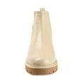 thumbnail image 6 of Journee Signature Womens Genuine Leather Bristol Round Toe Block Heel Chelsea Booties, 6 of 8