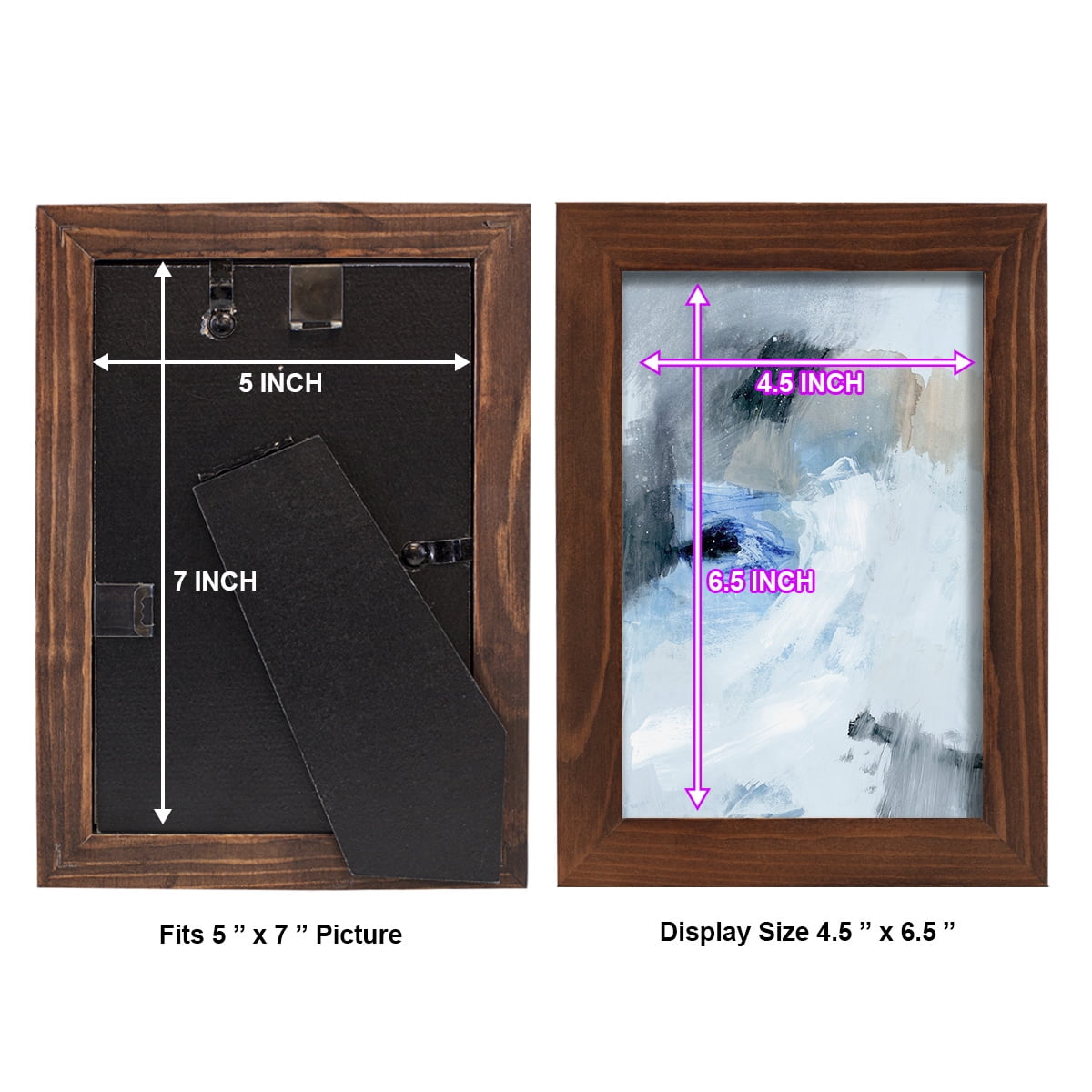 Welle I - Framed Print w/glass - Chestnut