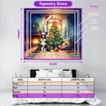 thumbnail image 5 of Merry Christmas Border Collie Santa Hat Xmas Tree Winter Holiday Tapestry Borders Dog Lovers Gifts Idea Wall Hanging Backdrop Home Decor - 01013, 5 of 5