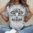 thumbnail image 2 of If I'm The Problem Then You Might Be The Reason Western Retro Concert Shirt, Country Music Concert Tee, Men's and Women's Graphic Tee 100% Cotton by TBun, Full Sizes S-5XL, 2 of 5