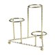 thumbnail image 1 of Soporte de esfera de metal, soporte para bolas de cristal, soporte para 3 bolas, artesanías, asiento, soporte para piedras Oro, 1 of 9