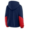thumbnail image 3 of Women's Fanatics Navy Atlanta Braves Oversized Time to Win Pullover Hoodie, 3 of 3